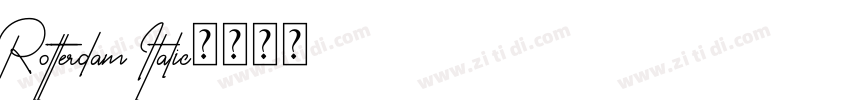 Rotterdam Italic字体转换